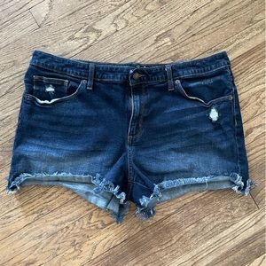 Universal Thread raw edge jean shorts
